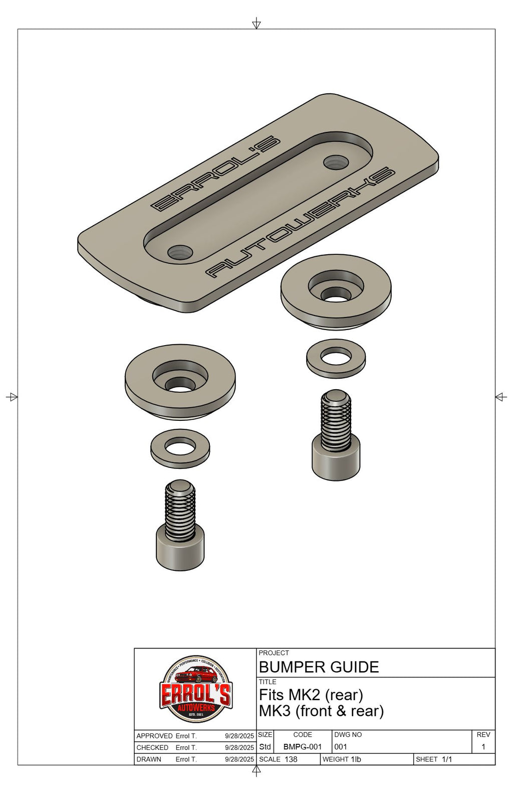 Rear Bumper Guide MK2